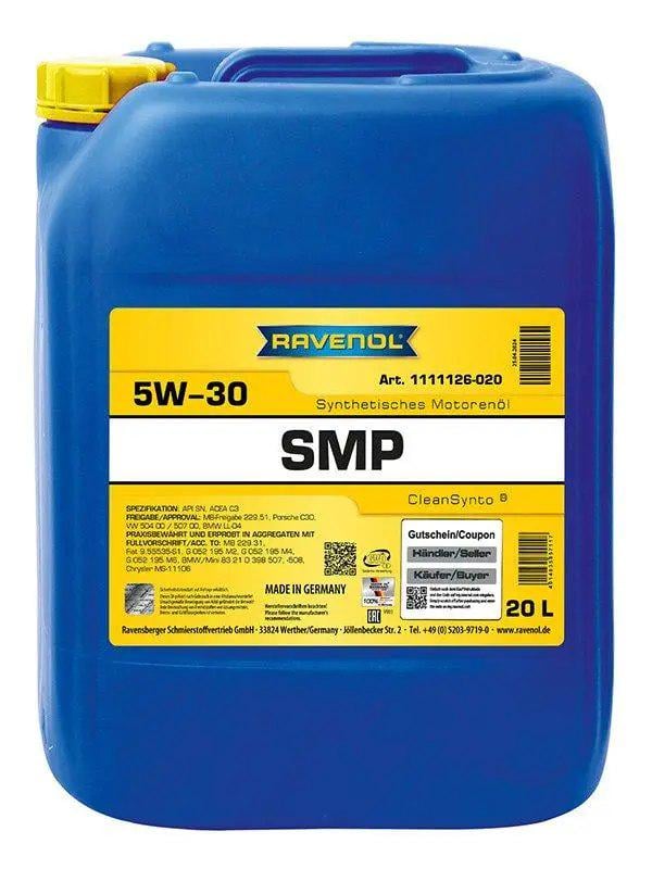 Моторное масло RAVENOL 5W-30 SMP SN С3 Mid Saps 20 л (1111126-020)