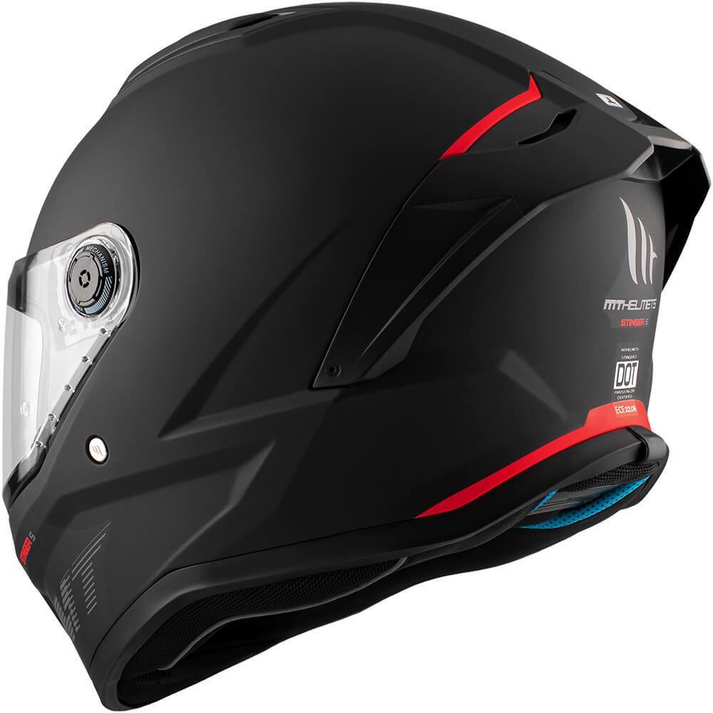 Мотошлем MT HELMETS Stinger 2 L Matt Black (34253) - фото 8