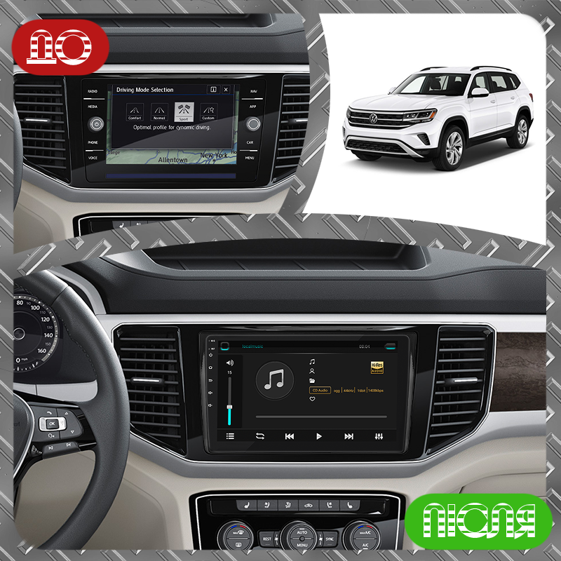 Магнитола штатная Lesko 9" для Volkswagen Atlas I 2017-2020 6/128Gb 4G Wi-Fi GPS Top - фото 3