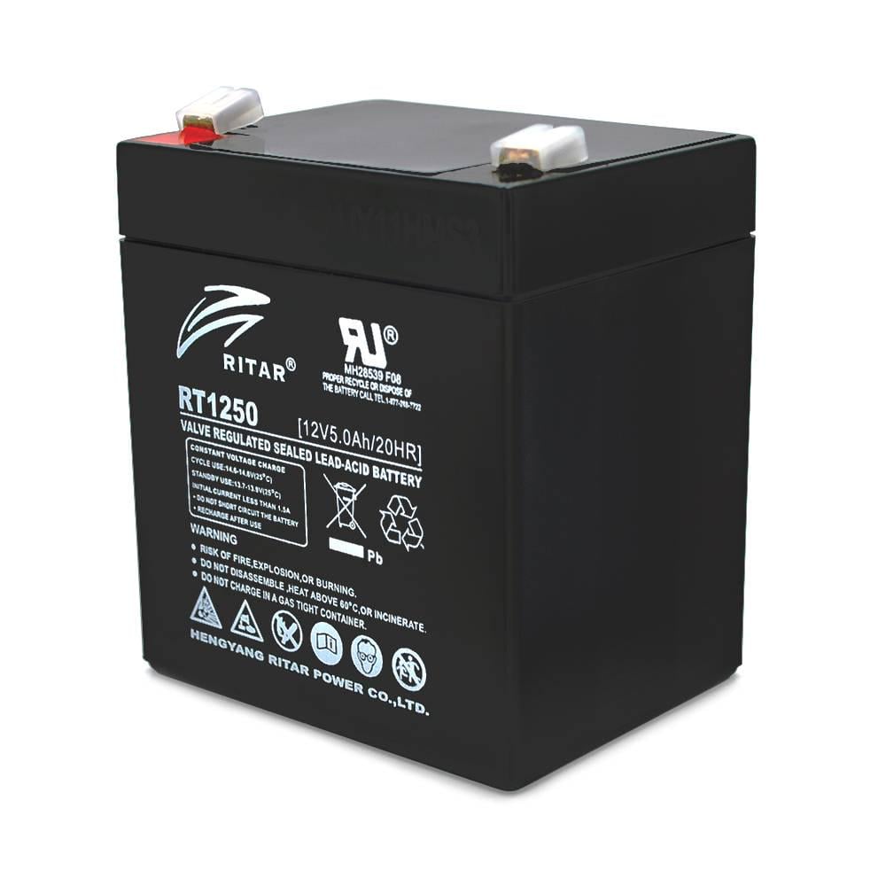 Акумуляторна батарея AGM RITAR RT1250B Black Case 12V 5.0Ah 90 х70 х 101 107 Q10
