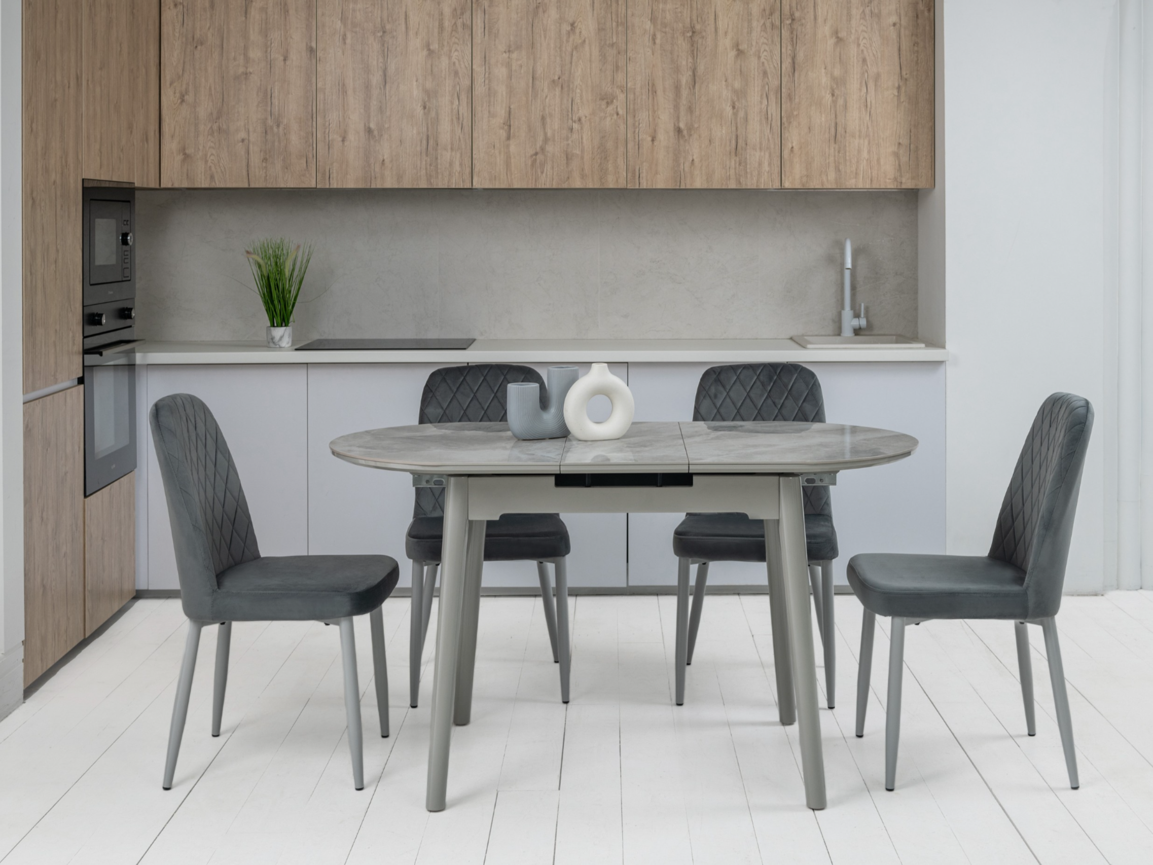 Обідній стіл розсувний Ветро 1100-1400x750x760 мм Ребекка грей/Сірий (TМ-85) - фото 12 Обідній стіл розсувний Ветро 1100-1400x750x760 мм Ребекка грей/Сірий (TМ-85) - фото 12