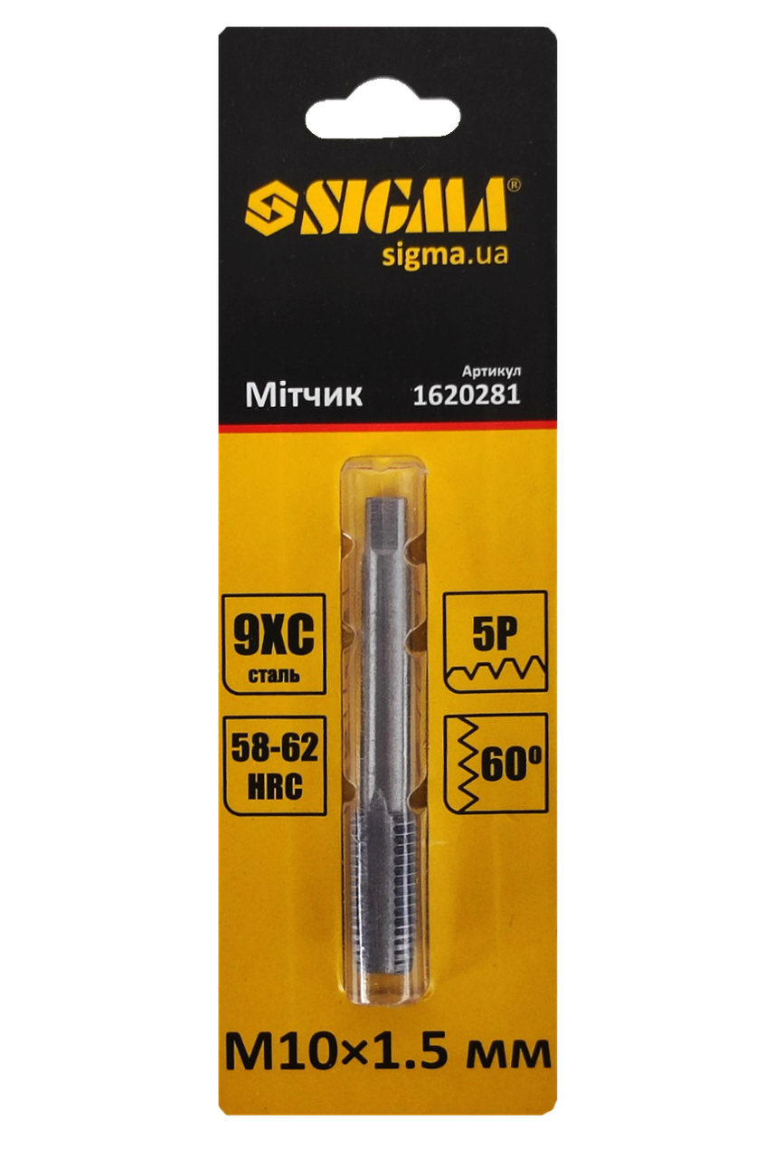 Метчик ручной М10х1,5 мм (45508)