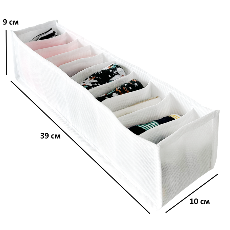 Набір гнучких органайзерів XS/S/M без картону Білий (SPB-3-white) - фото 4 Набір гнучких органайзерів XS/S/M без картону Білий (SPB-3-white) - фото 4