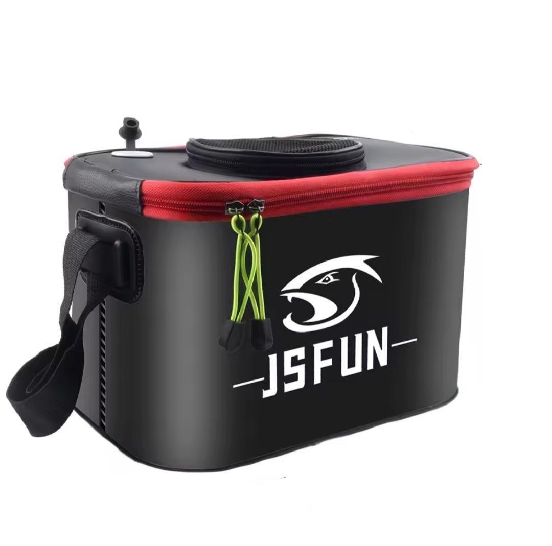 Відро складане для живої риби JSFun наплічне 30 см (2707836747) Відро складане для живої риби JSFun наплічне 30 см (2707836747)