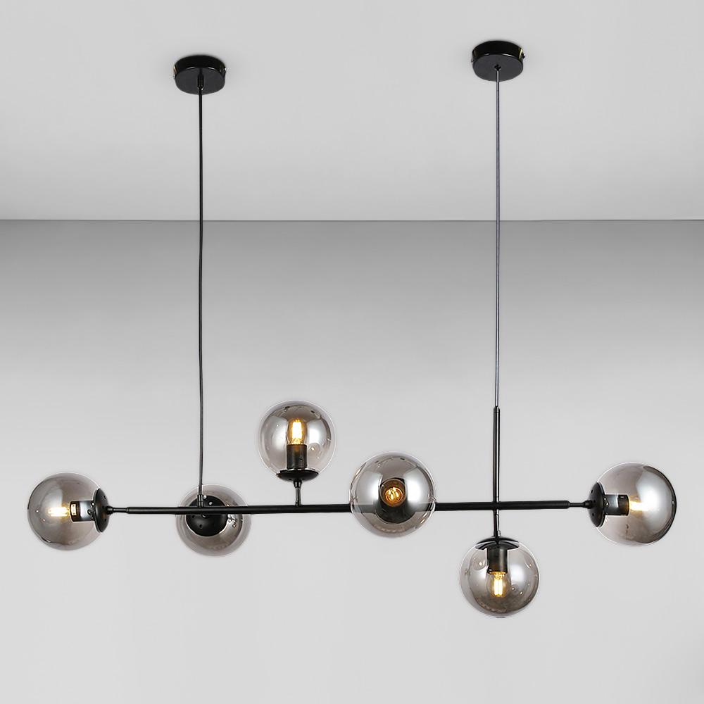 Люстра подвесная молекула Lighthouse LS-18921-6 Черный