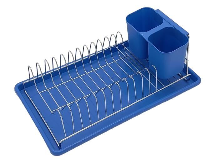 Сушарка для посуду з піддоном настільна однорівнева 38,5х21 см (2169165153)