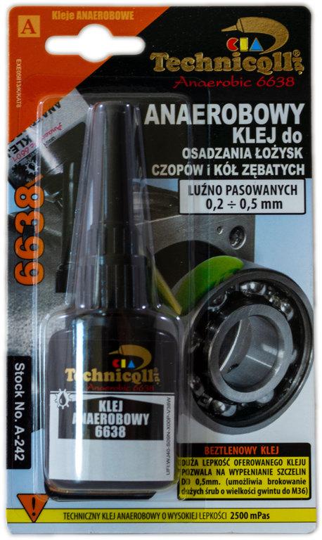 Клей анаеробний Technicqll 6638 для підшипників осей шестерень 10 г (000034100)
