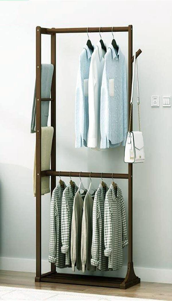 Вешалка-стойка для одежды из дерева Варна 73 Мокко (СВГ-730310)