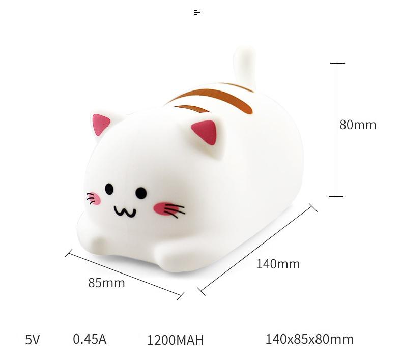 Ночник силиконовый Happy Kitty Lovely Silicone с пультом (20938032) - фото 7