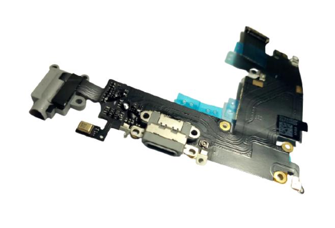 Шлейф Flat Cable основной зарядки для Iphone 6 Plus серый (000019002)