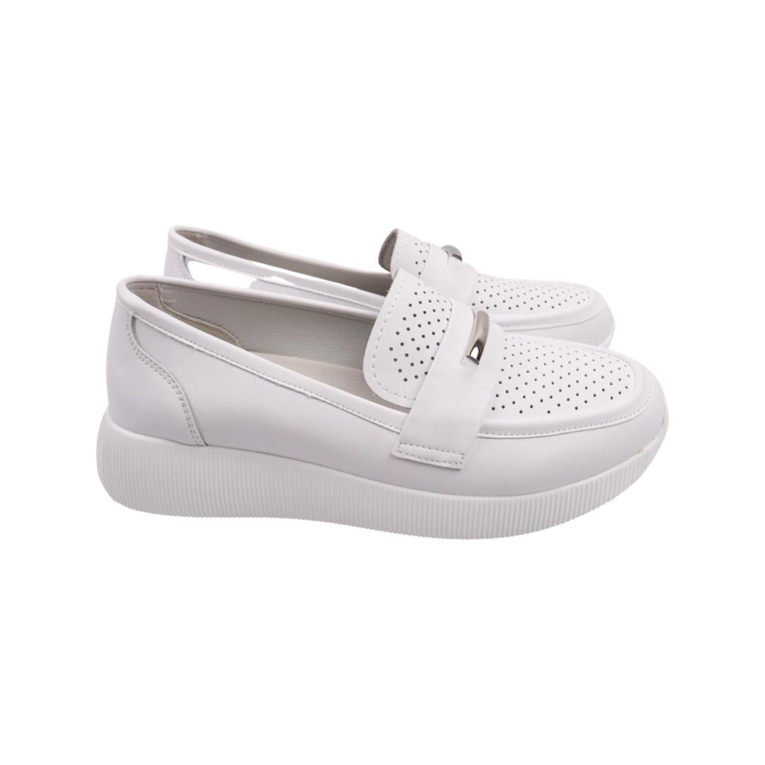 Туфлі жіночі Renzoni зі шкіри р. 41 Білий (740-22DTC)