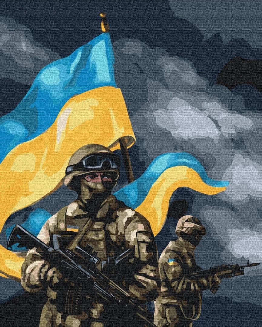 Картина за номерами BrushMe ЗСУ Ольга Бочулинська BS53127 полотно на підрамнику 40х50 см (1936446220)