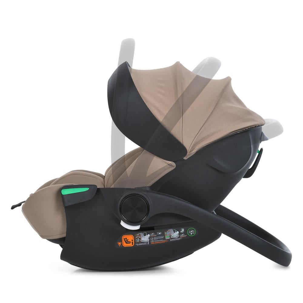 Автокрісло від народження El Camino i-FLOW ME 1198 i-SIZE R129 до 87 см 40-87 см Beige (2762113231) - фото 8
