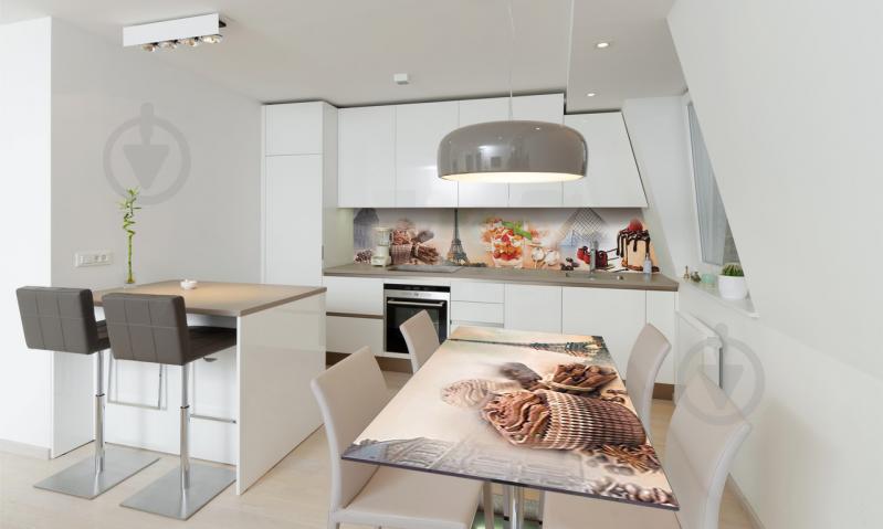 Наклейка виниловая на стол Zatarga «Сладости в Париже 02» 650х1200 мм Z180365/1st