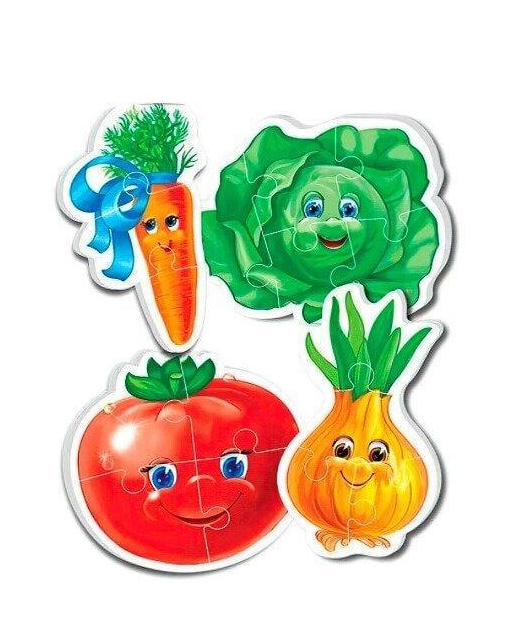 Пазли бебі Vladi Toys Овочі українською (VT1106-76)