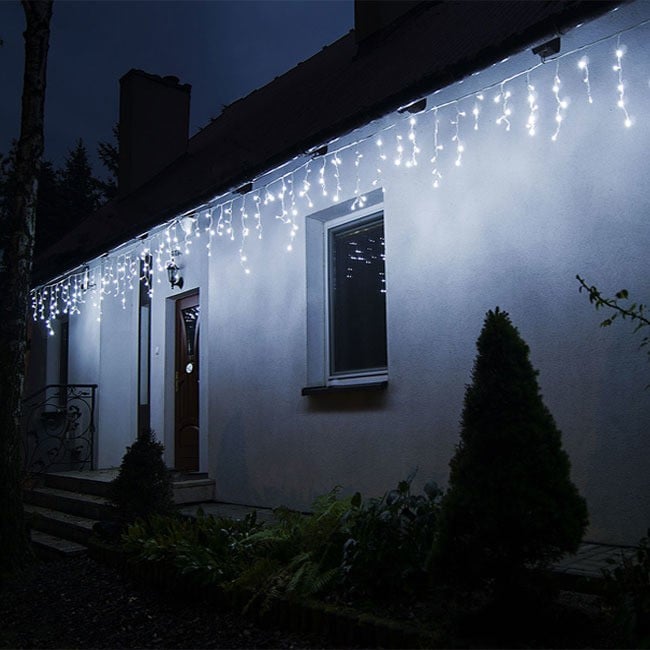 Гирлянда-бахрома Springos уличная 12 м 300 LED Cold White (CL300) - фото 5