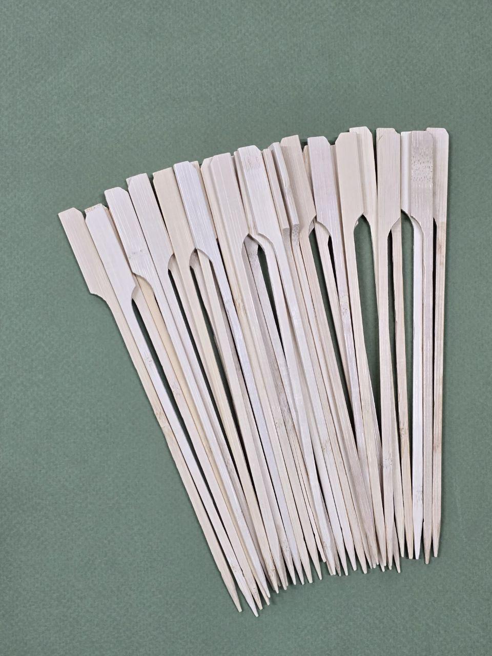 Шпажка бамбуковая деревянная Весло для канапе 18 см 100 шт. - фото 6 Шпажка бамбуковая деревянная Весло для канапе 18 см 100 шт. - фото 6