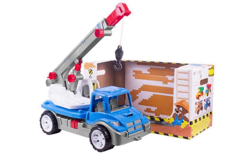 Іграшковий автокран ТехноК 56x29x26 см Різнобарвний (3893)