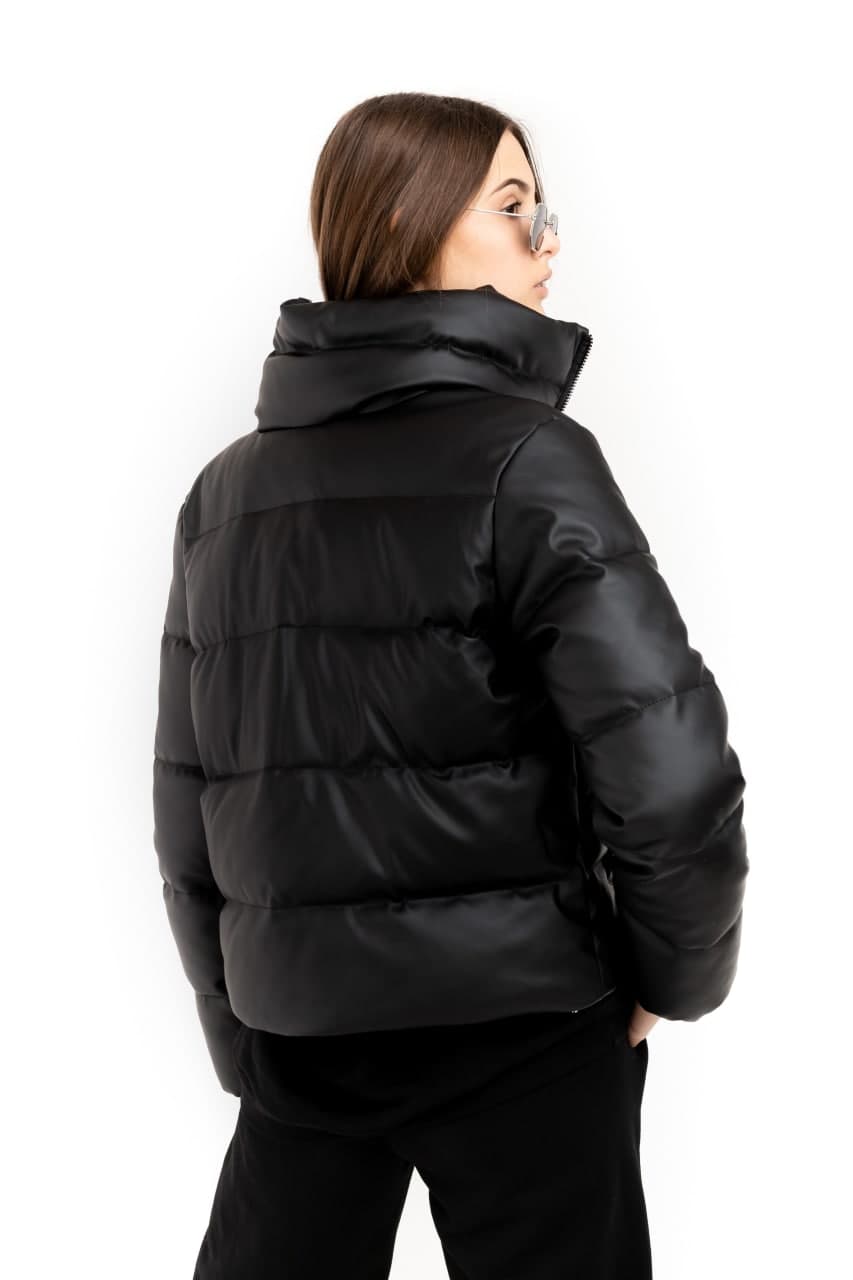 Пуховик укорочений Intruder Bubble шкірозамінник М-L Чорний (1614676979/1) - фото 6 Пуховик укорочений Intruder Bubble шкірозамінник М-L Чорний (1614676979/1) - фото 6