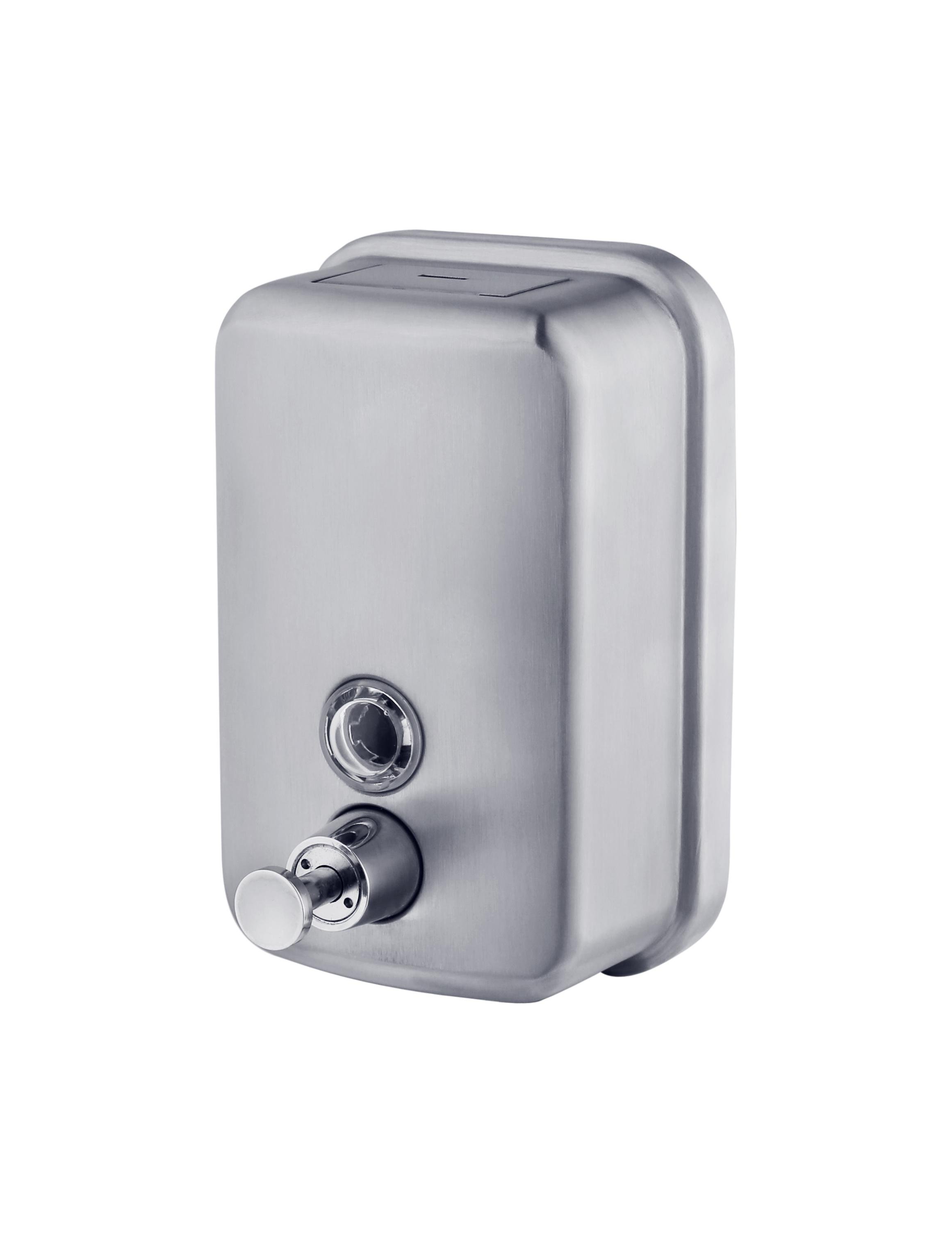 Дозатор для жидкого мыла нержавеющая сталь AISI 304 0,5 л PW3-500BF Сатин (169436)