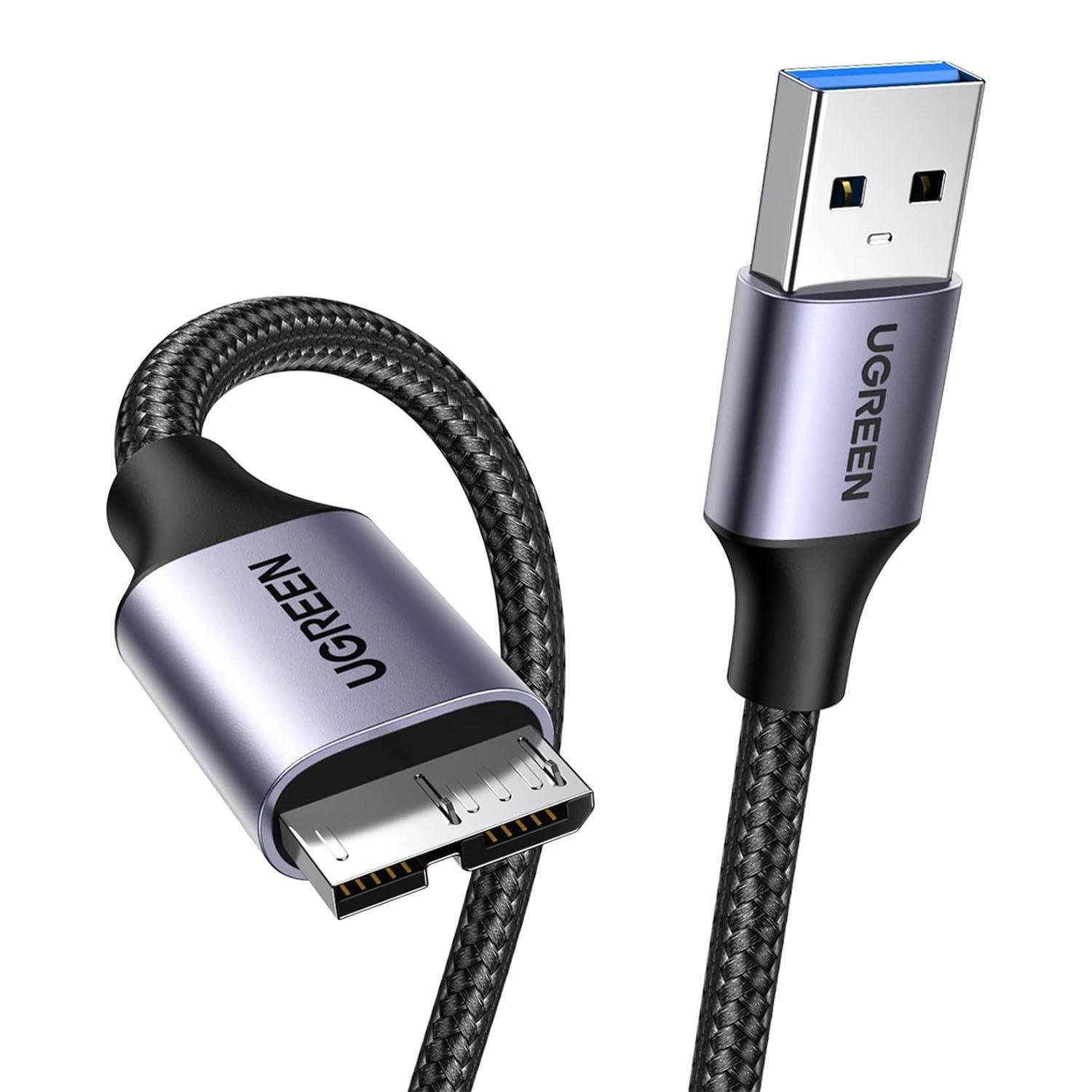 Кабель для жестких дисков UGREEN US374 0,25 м 5 Гбит/с/нейлон Черный (20117)