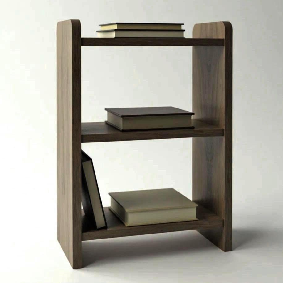 Полка книжная настольная из дерева Дортис Палисандр (КПА-029502)