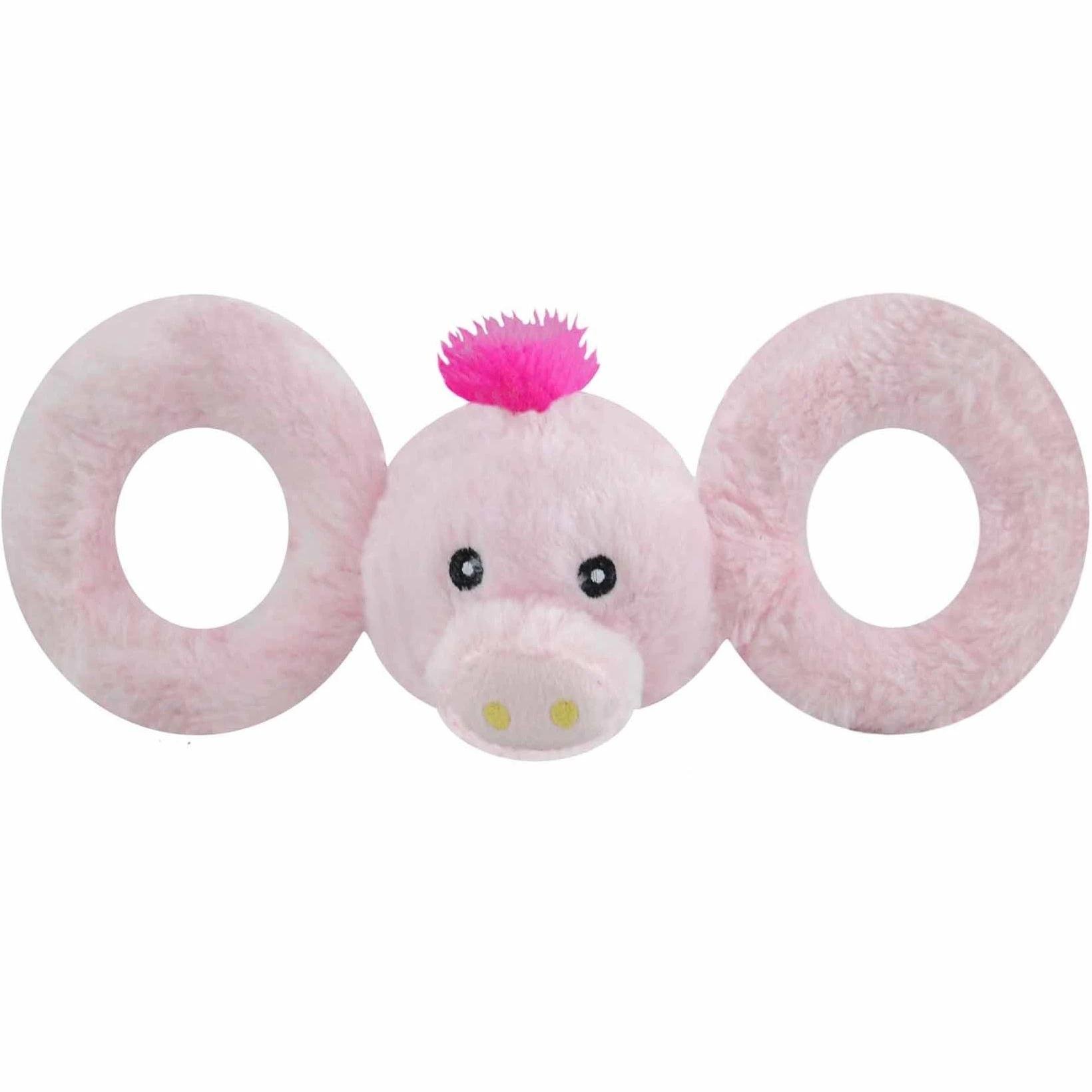 Игрушка-пищалка для собак JOLLY PETS Tug-a-Mal свинка 27-30 см (JTA13)