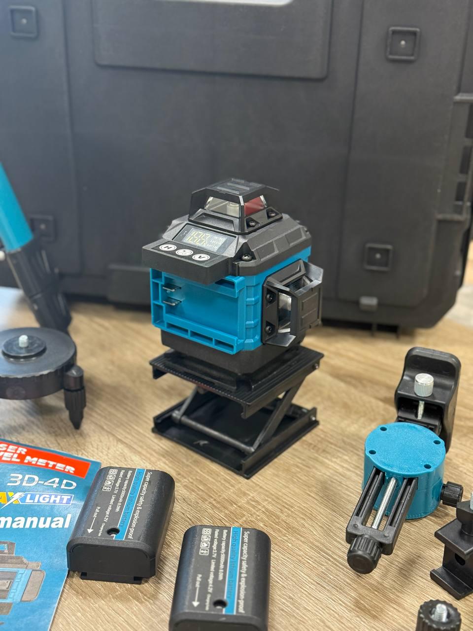 Лазерний 4D рівень акумуляторний Huepar 2 АКБ 16 ліній пульт дистанційного керування/цифровий дисплей/штатив (1234321) - фото 2 Лазерний 4D рівень акумуляторний Huepar 2 АКБ 16 ліній пульт дистанційного керування/цифровий дисплей/штатив (1234321) - фото 2