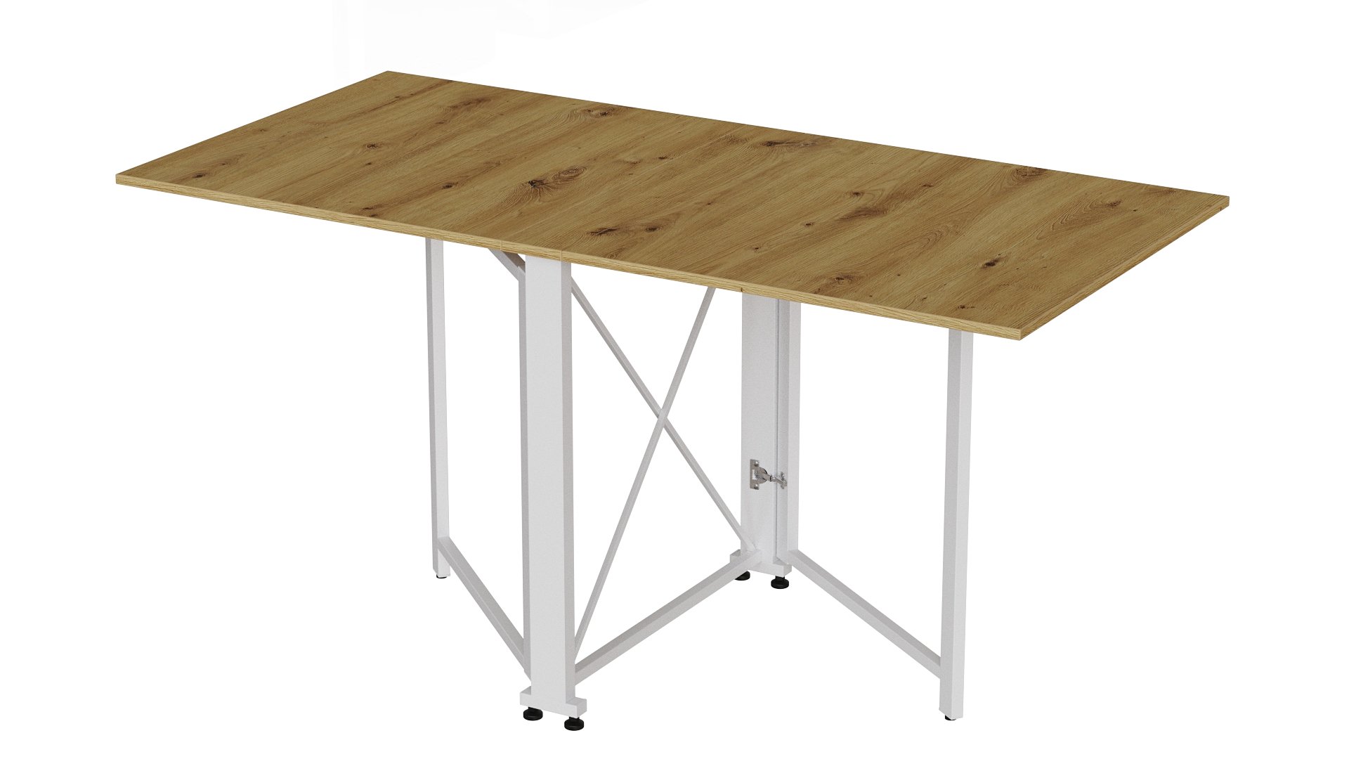 Стол-книжка трансформер Ferrum-decor Orion 2 металл/ДСП 16 мм 750x1520x730 мм Белый/Дуб Артизан (ORI213) - фото 1 Стол-книжка трансформер Ferrum-decor Orion 2 металл/ДСП 16 мм 750x1520x730 мм Белый/Дуб Артизан (ORI213) - фото 1