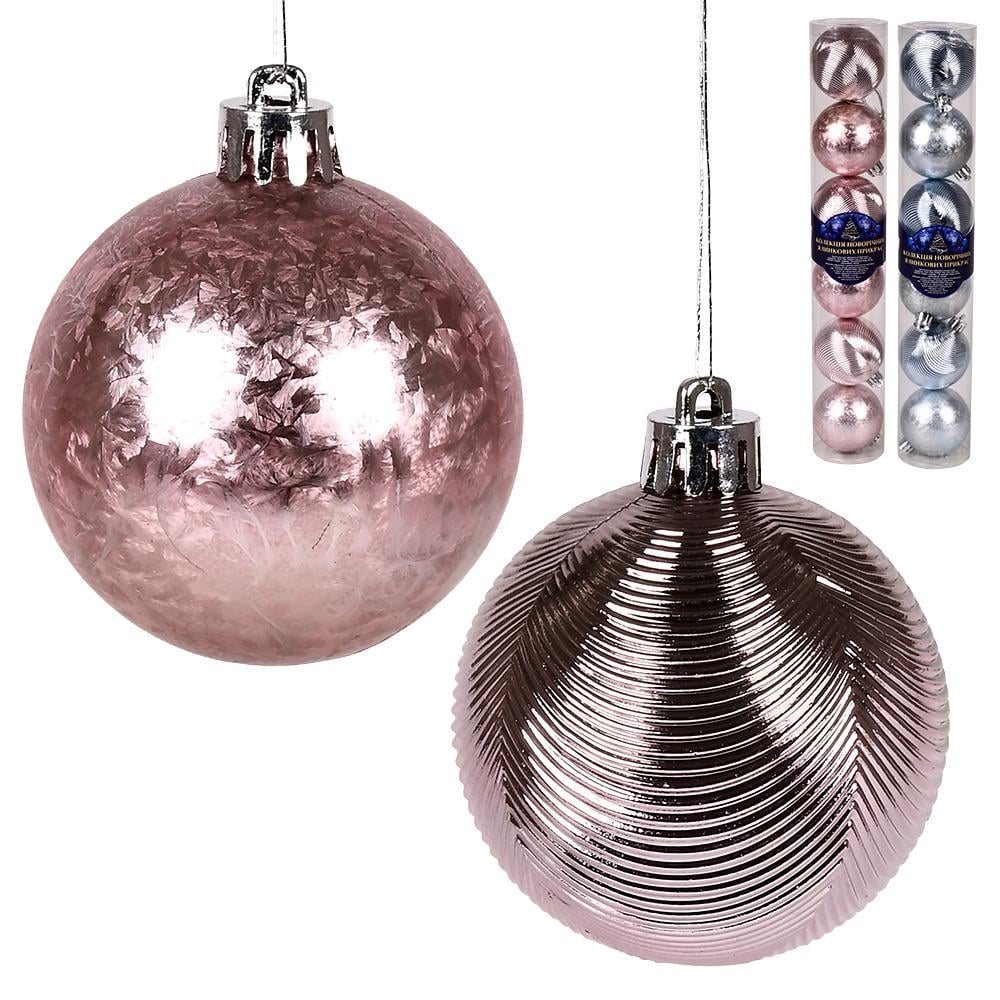 Елочные шарики 6 см 6 шт. (9652)