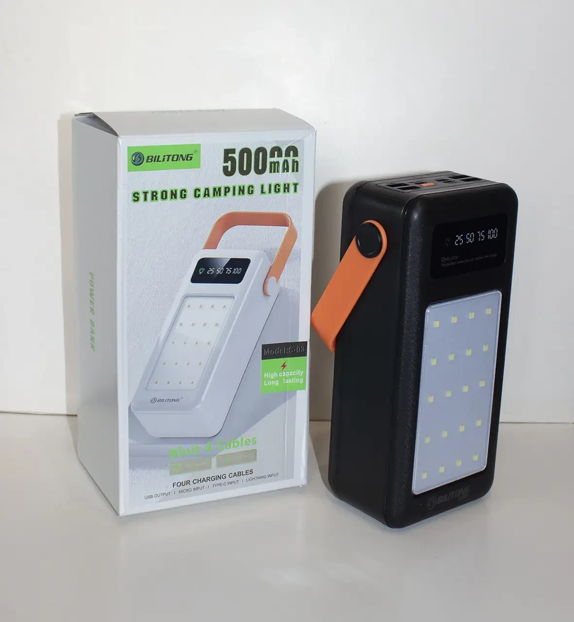 Повербанк Bilitong S-04 60000 mAh 4USB Lightning/Micro USB/Type-C