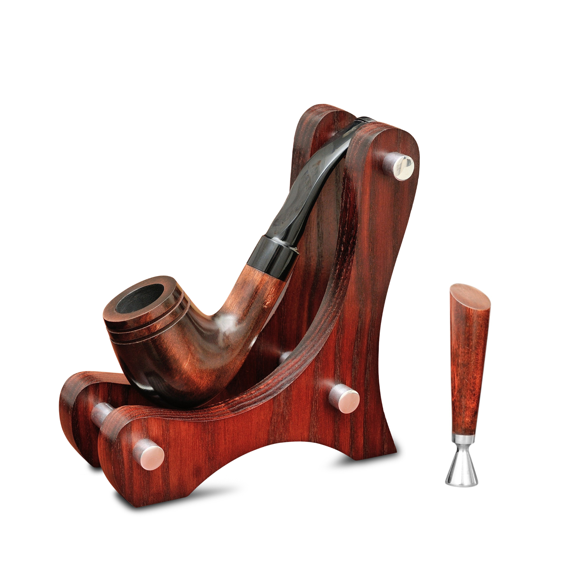 Курительная трубка KAFpipe Шерлок KAF4 №232 Груша с подставкой/тампером