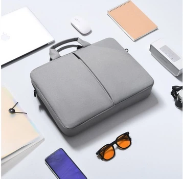 Сумка-портфель для ноутбука 15,6" Сірий (0113-1)