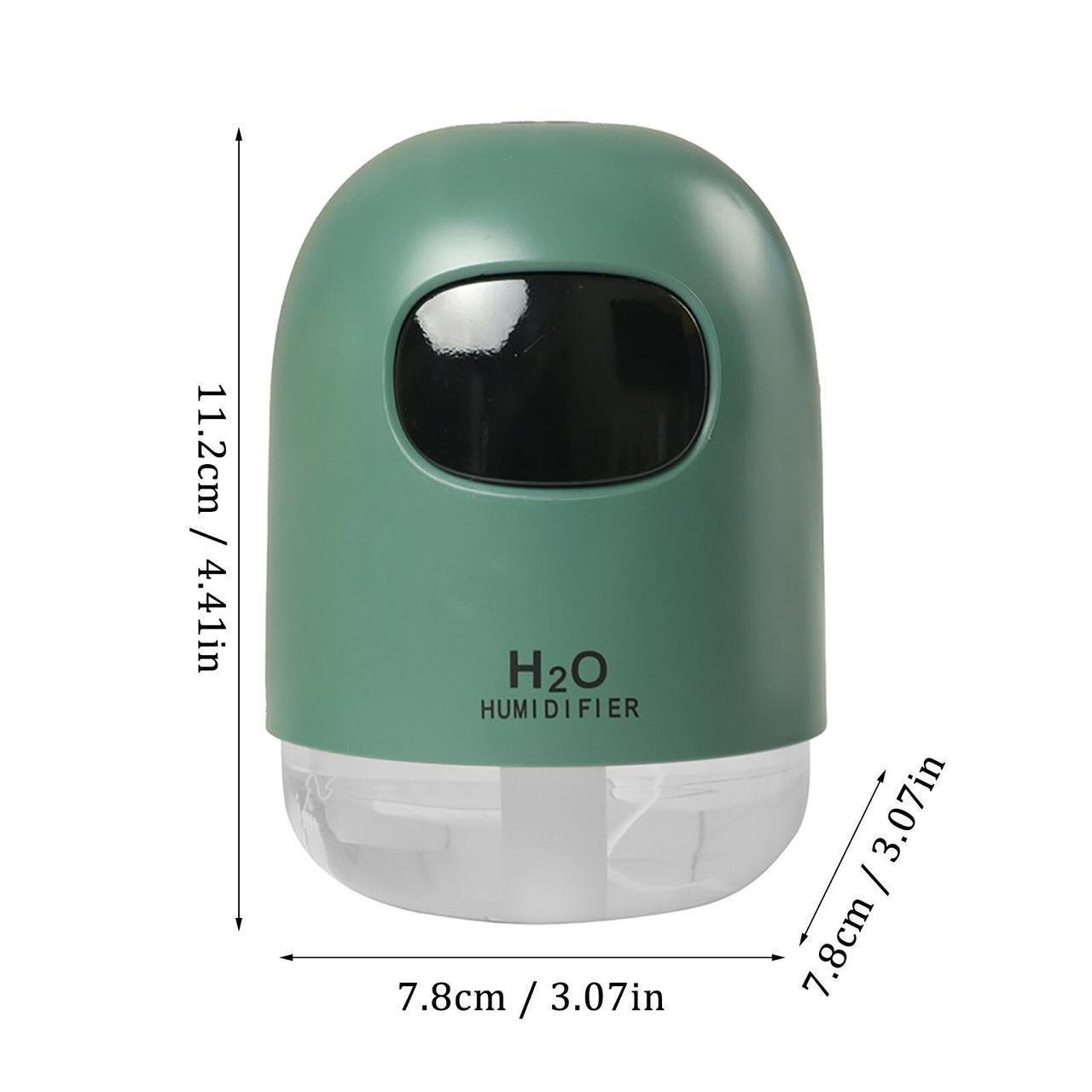 Зволожувач повітря Humidifier PRC-H2O 200 мл електричний Зелений - фото 2