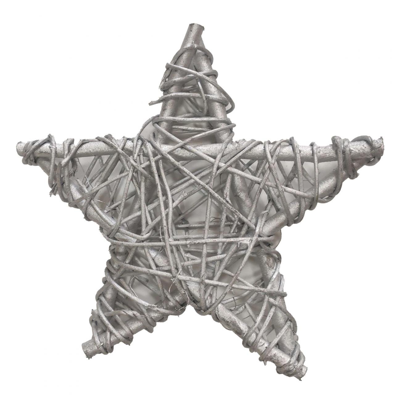 Звезда ротанговая Yes! Fun 25 см Серебряный (0974255)