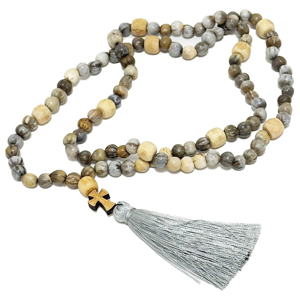 Четки Слезы Богородицы самшит вставка на 100 бусин (11369)