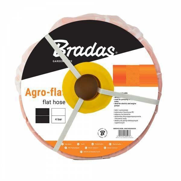 Шланг для дренажно-фекального насоса Bradas Agro-Flat PE ПВХ 1 1/2" 50 м WAF4B112050 (19801)