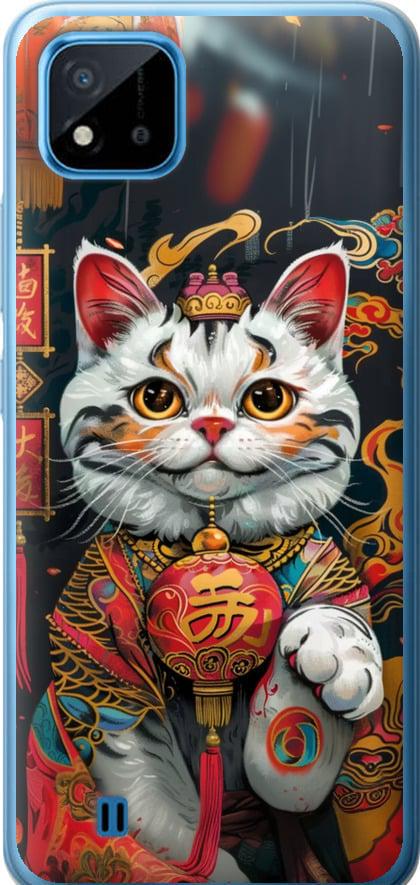 Чехол на Realme C20A China Cat v2 (6135t-2416-42517) Чехол на Realme C20A China Cat v2 (6135t-2416-42517)