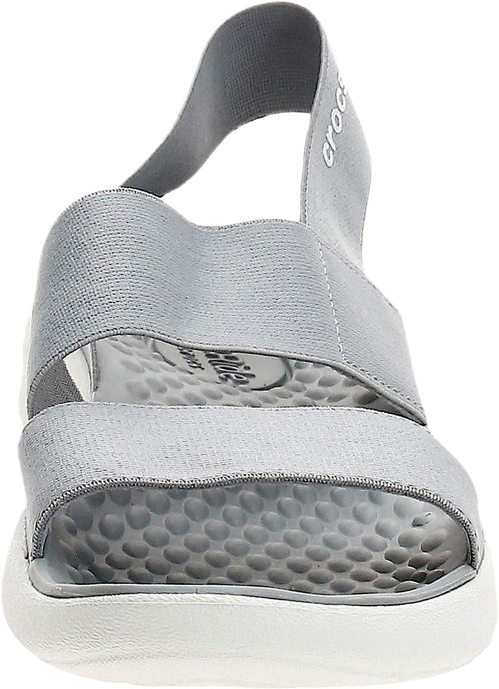 Сандалии Crocs LiteRide Stretch р. W10/EUR 40-41 Light grey/White (11222363) - фото 5