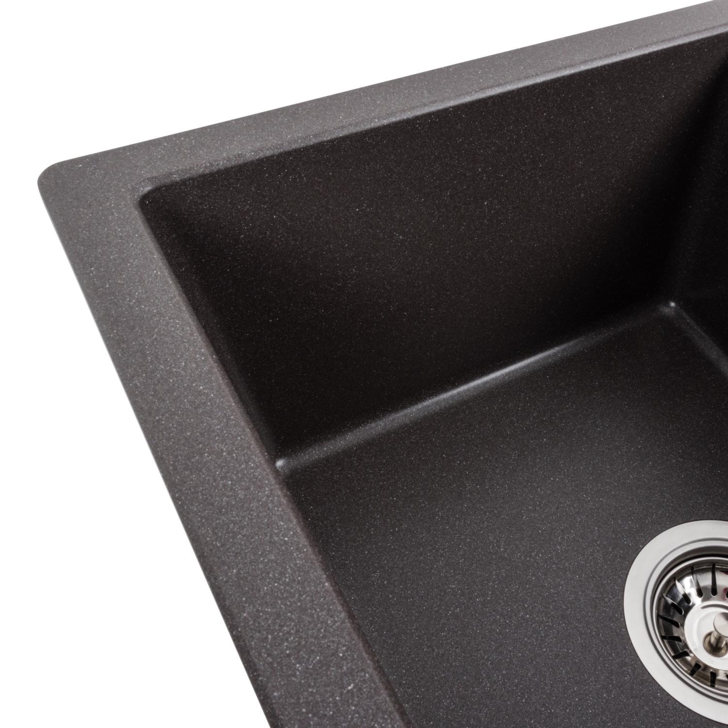 Мийка кухонна Platinum PLS-A39621 гранітна прямокутна 495x575 мм Коричневий (25961935) - фото 4 Мийка кухонна Platinum PLS-A39621 гранітна прямокутна 495x575 мм Коричневий (25961935) - фото 4