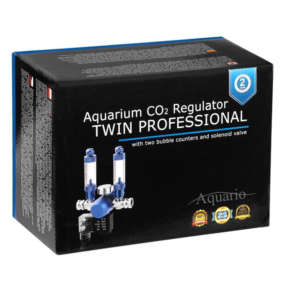 Редуктор CO2 Aquario Blue Twin Professional з електроклапаном на два виходи - фото 2