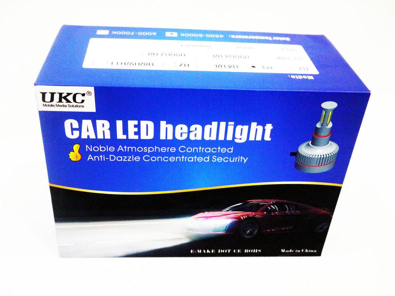 Автомобильные лампы LED COB UKC H3 5000К 33 W 12 V (4_492800421) - фото 4