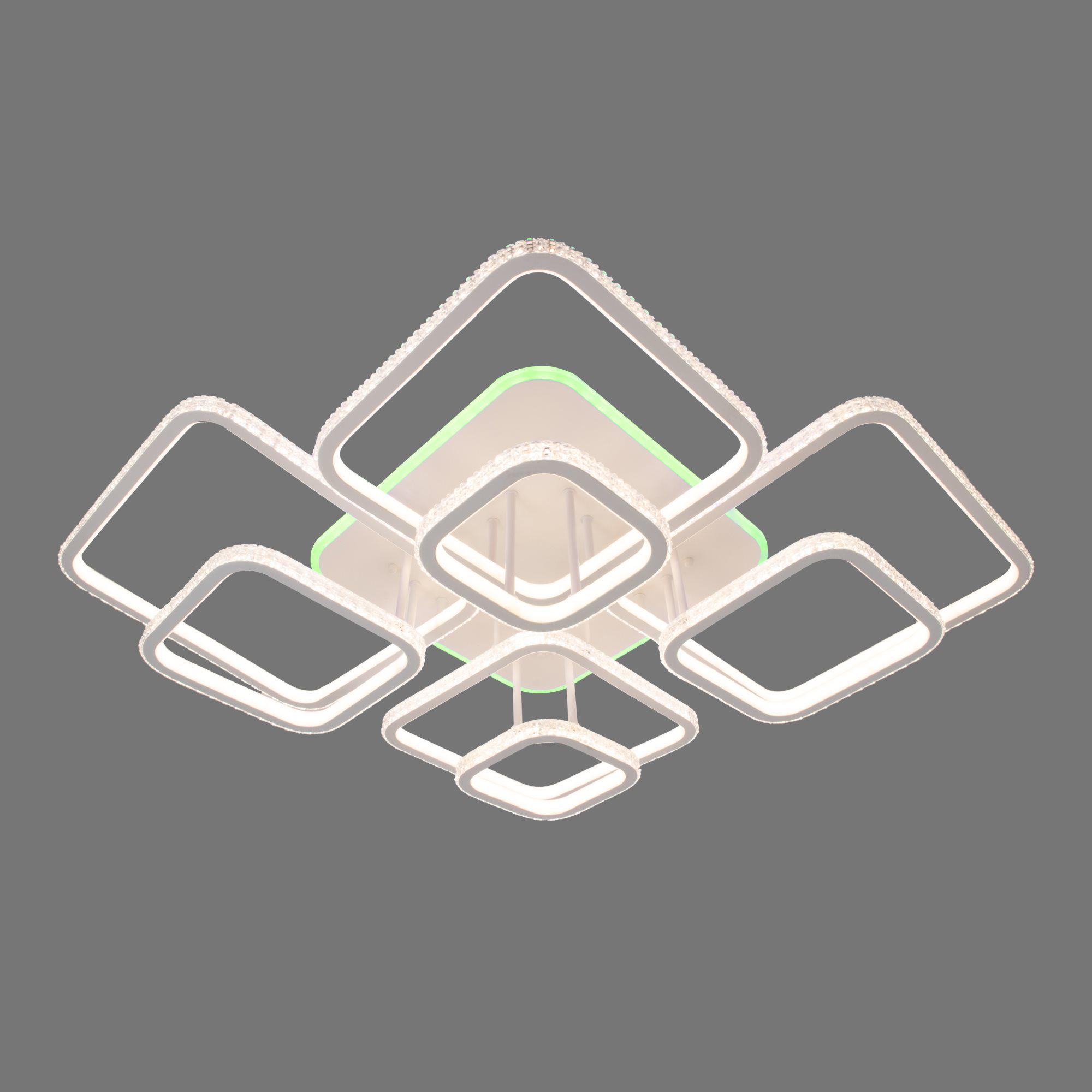 Люстра светодиодная DK5868B/8 WH RGB 552W+14W на 8 плафонов (000035873) - фото 7 Люстра светодиодная DK5868B/8 WH RGB 552W+14W на 8 плафонов (000035873) - фото 7