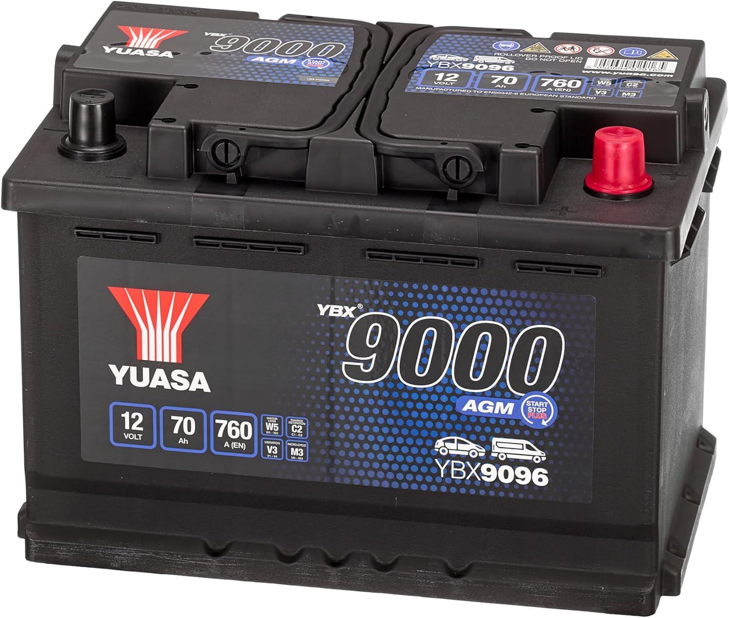 Аккумулятор YuasaBatteryEuropeGmb AGM Start STop Plus YBX9096 12V 70Ah