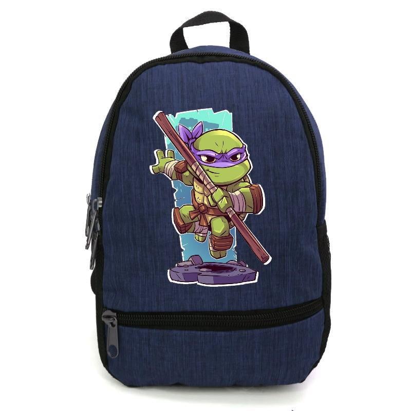 Школьный рюкзак Cappuccino Toys ninja turtle-09 с принтом Черепашки ниндзя 12,5 л Синий (1381809892)