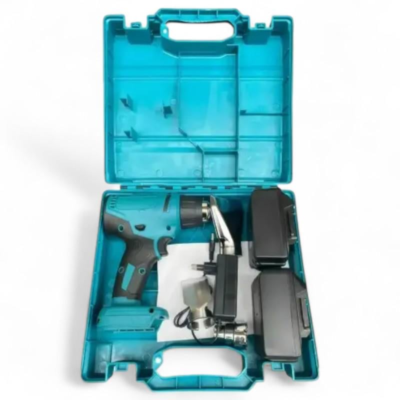 Фен будівельний акумуляторний у кейсі з 3 насадками/2 акумулятори 48 В - фото 9