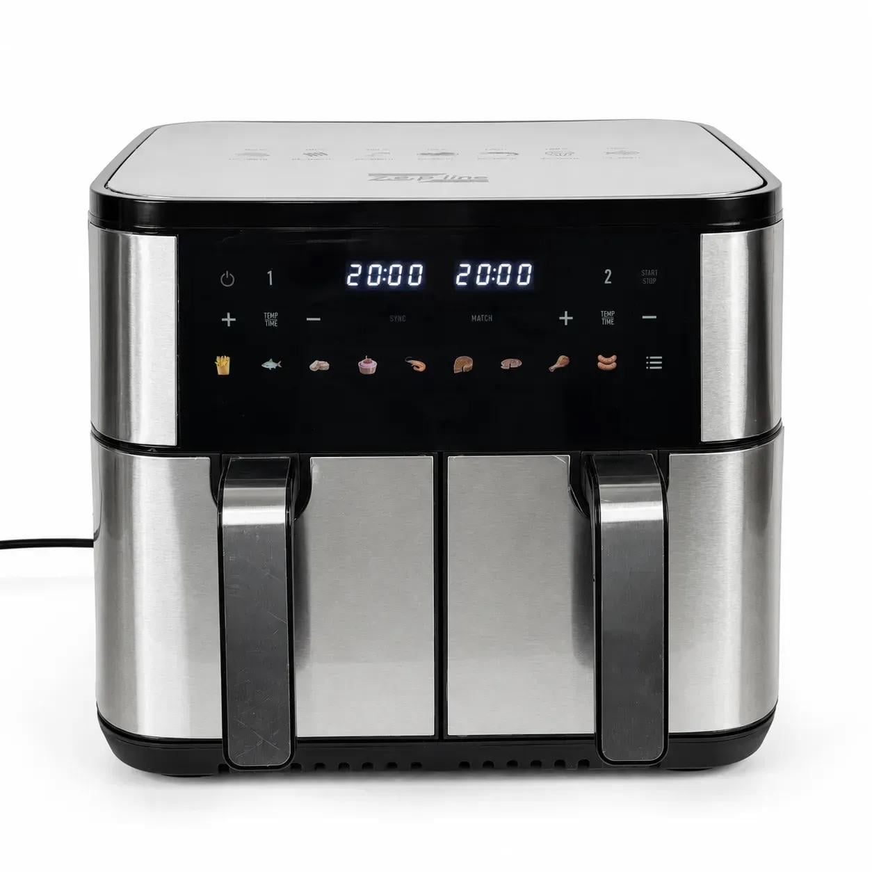 Аэрофритюрница Zepline ZP-209 двойная с двумя чашами 12 л 4000 Вт