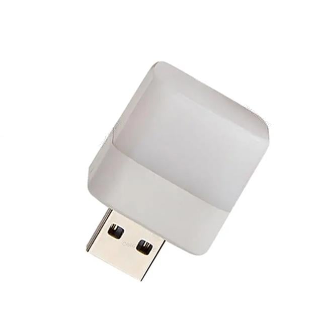 Светильник-ночник USB светодиодный квадратный мини 5V LED Теплый белый свет