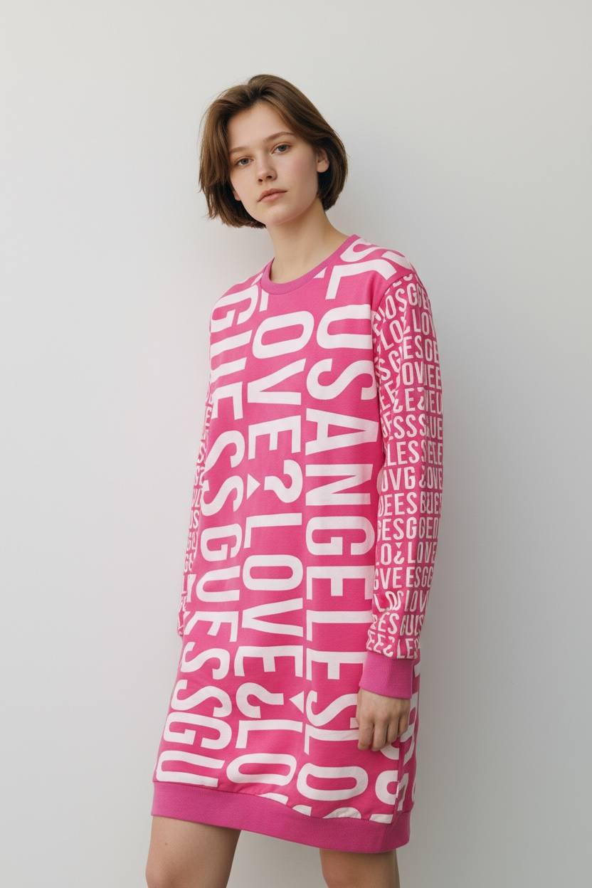 Платье Guess 14 лет 165 см Розовый (21542500)