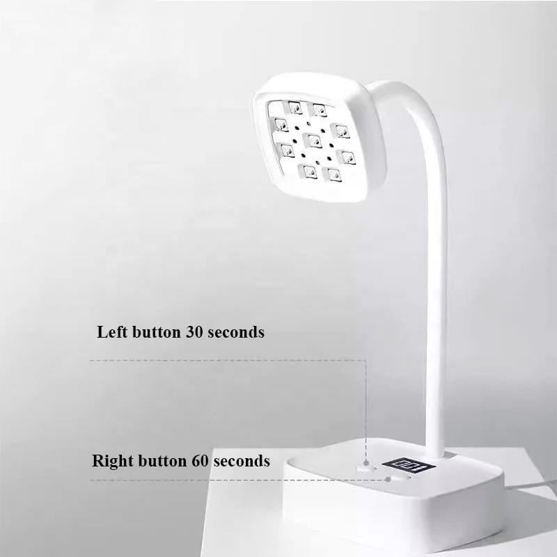 Лампа Led 6 для сушіння гель лаку на акумуляторі 1500 mAh 27 Вт - фото 8